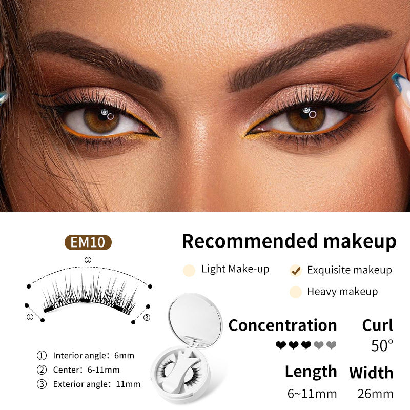 Magnetic False Eyelashes Integrated Storage Box Glue-free Magnet False Eyelashes Natural Makeup Tools With Applicater Magnetic False Eyelashes Integrated Storage Box Glue-free Magnet False Eyelashes Natural Makeup Tools With Applicater